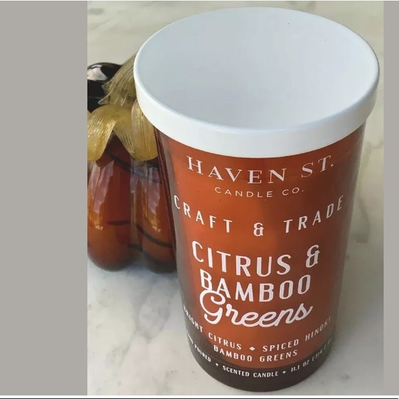 HAVEN STREET CANDLE CITRUS BAMBOO GREENS SCENTED NEW - Picture 2 of 3